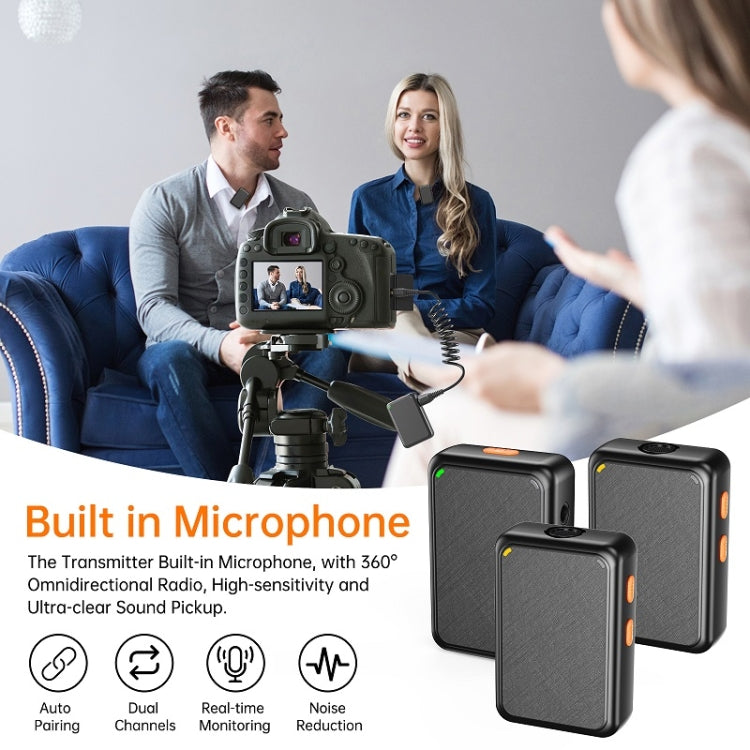 APEXEL APL-MIC009 One For Two Outdoor Live Noise Canceling Microphone — view 8