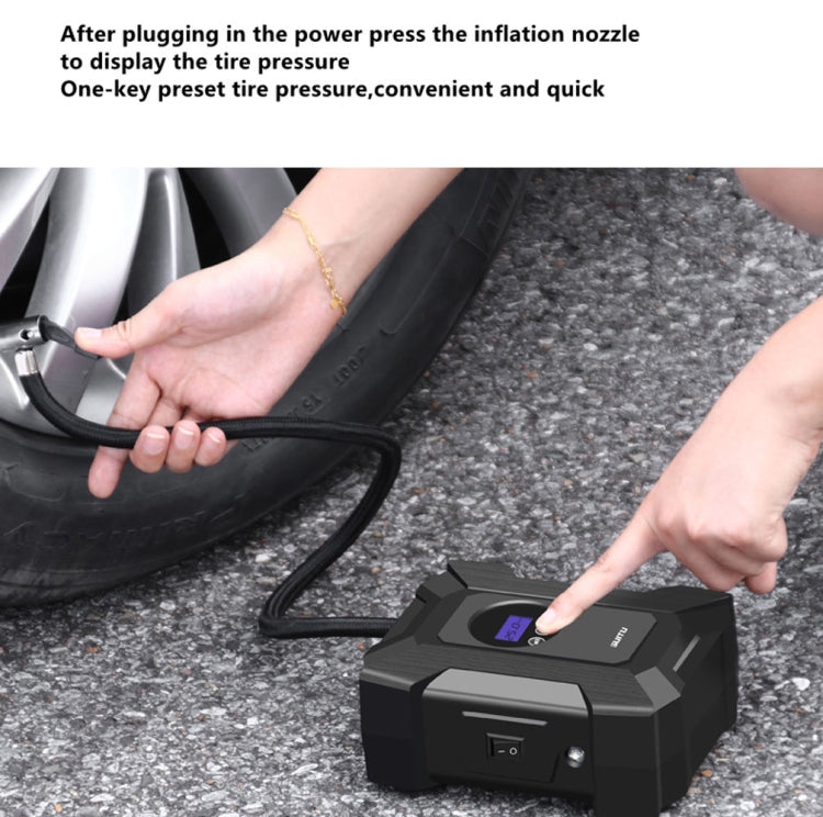 SUITU ST-818 DC 12V Wired Car Air Pump Tire Inflator With LED Lighting