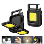 Double Sided COB Flashlight Mini Keychain Light Camping Light