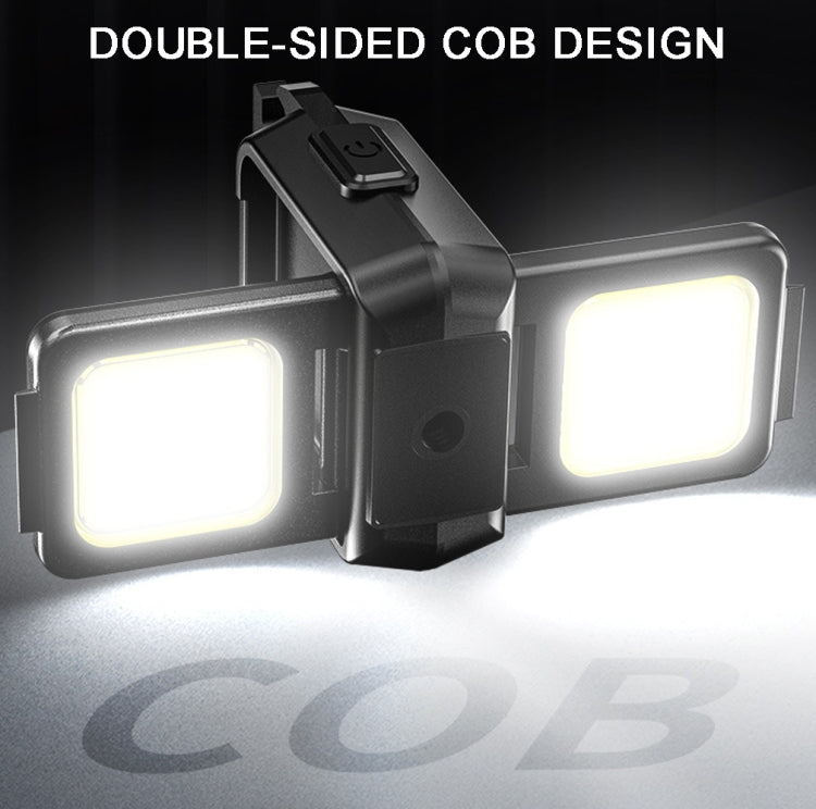 Double Sided COB Flashlight Mini Keychain Light Camping Light