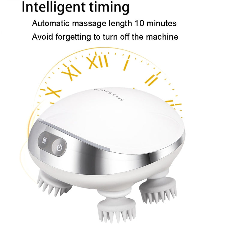 K111 Hot Compress Red Light Head Massager Electric Kneading Vibration Waterproof Head Instrument