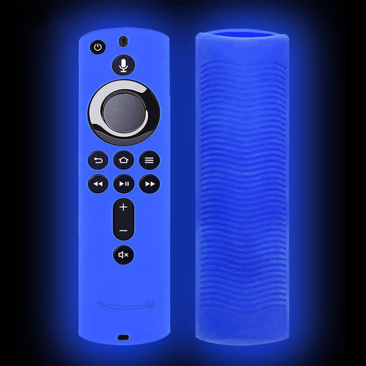 For Amazon Fire TV Stick 4K 2nd Remote Control Anti-Fall Silicone Protective Case — Purple