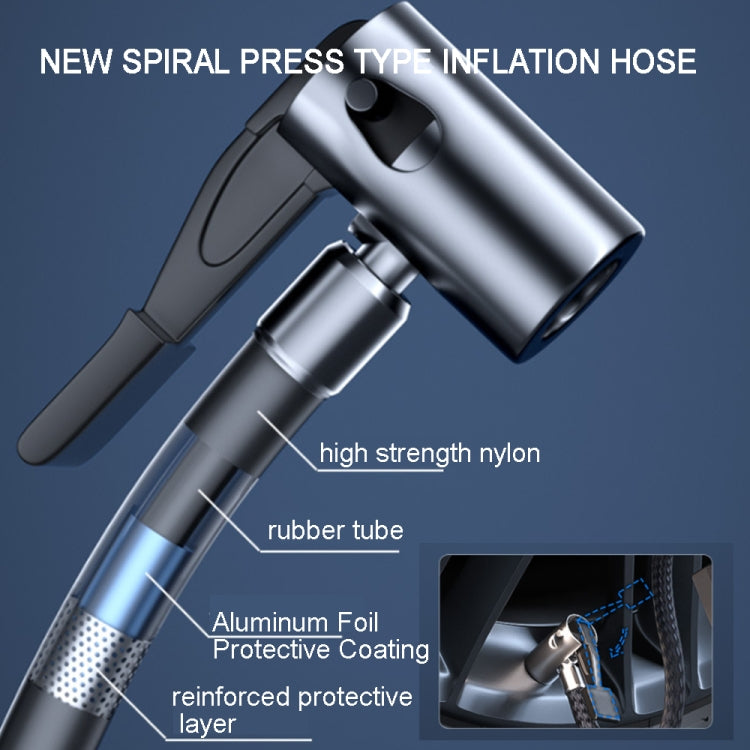 5 In 1 60W Double Motor Car Vacuum Cleaner With Blowing Air Pump Pressure Measuring Lighting Function