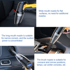5 In 1 60W Double Motor Car Vacuum Cleaner With Blowing Air Pump Pressure Measuring Lighting Function