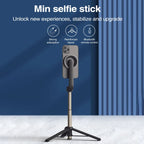 Magnetic Selfie Stick Tripod Handheld Stabilizer Rod With Remote Controller — WS-22005 Black