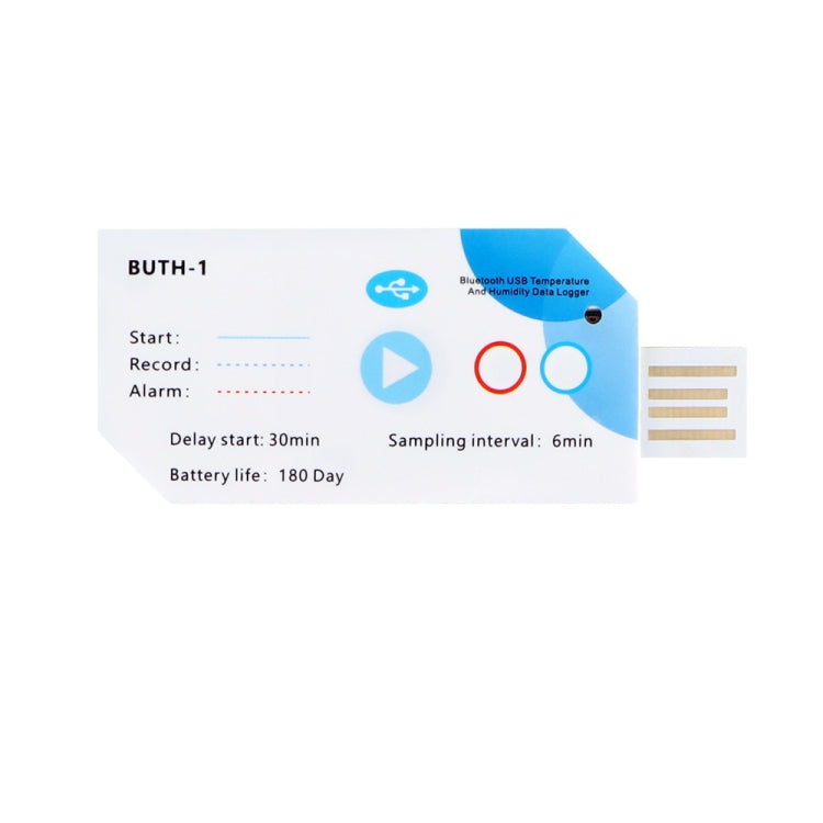 Bluetooth APP Connect Medical Warehouse Cold Chain Transport USB Data Recorder — Temperature