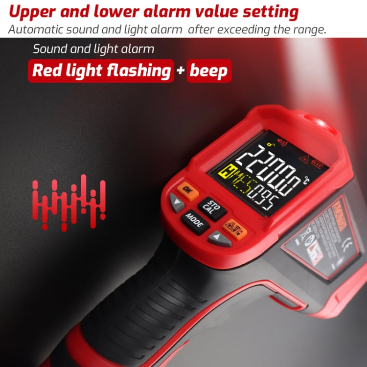 Color Screen Infrared Thermometer Industrial Electronic Thermometer — view 10