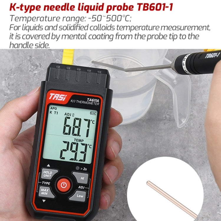 K-Type Probe Use With Thermometer — TASI TB601-3 Surface Thermocouple