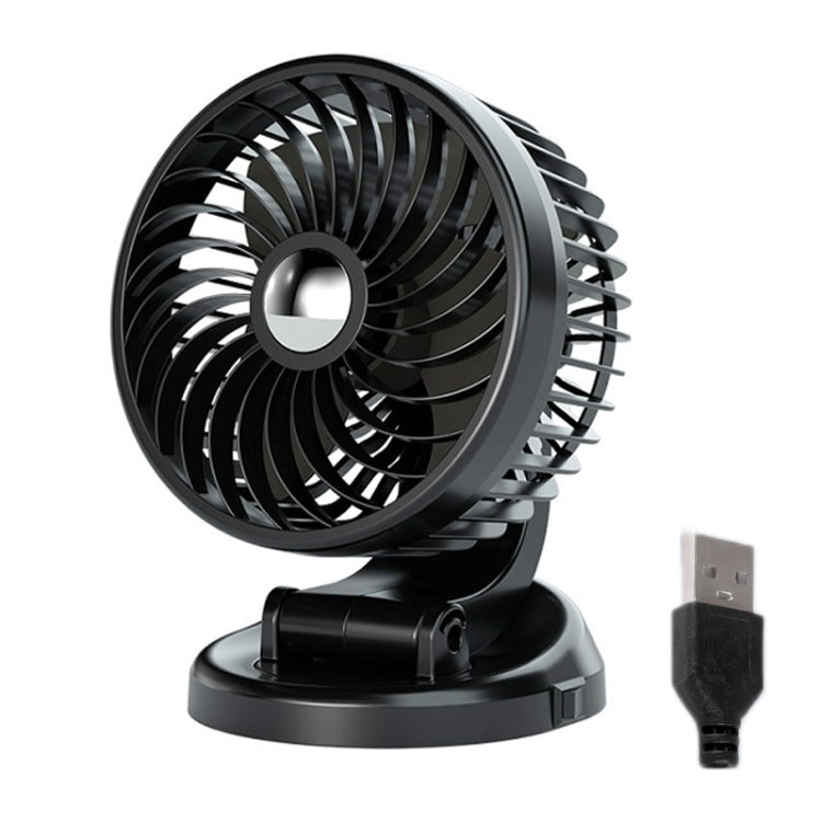 F612 5W Car Rotatable Turntable Silent Fan