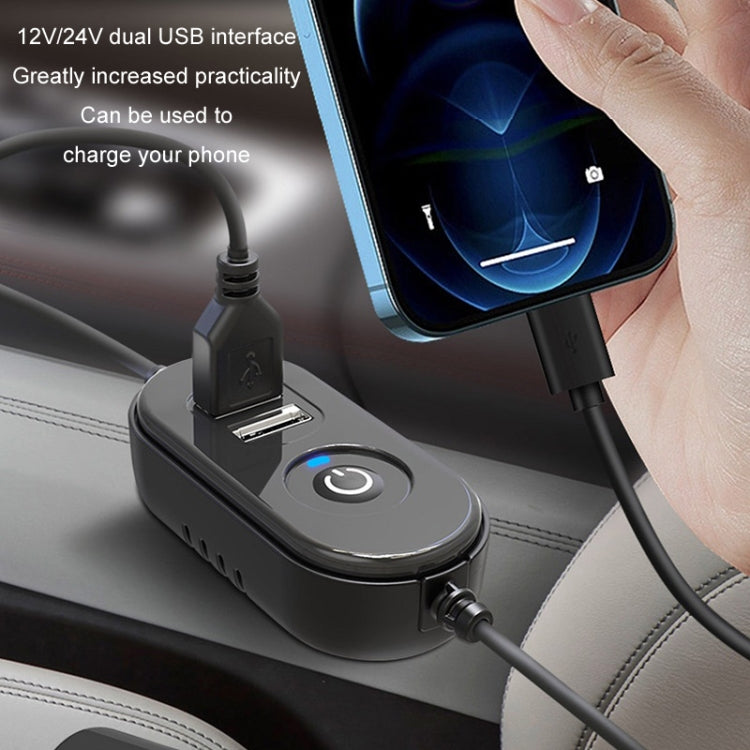 F6026 Large Suction Cup Vehicle-Mounted Double-Head Fan