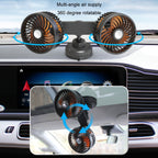 F6026 Large Suction Cup Vehicle-Mounted Double-Head Fan
