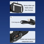 F621 Car Rotatable Turntable Silent Car Double Head Fan