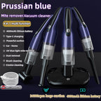 4 In 1 12000pa Wireless Mini Handheld Car Vacuum Cleaner Mite Remover