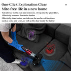 4 In 1 12000pa Wireless Mini Handheld Car Vacuum Cleaner Mite Remover