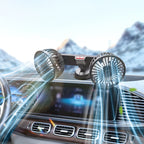 F4206 Suction Cup Double Head Car USB Fan