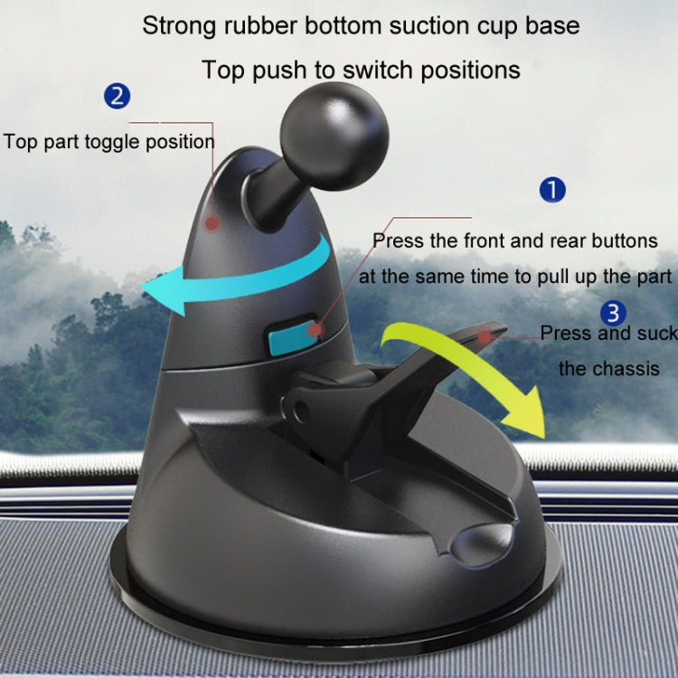 F4206 Suction Cup Double Head Car USB Fan