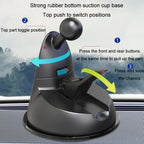 F4206 Suction Cup Double Head Car USB Fan