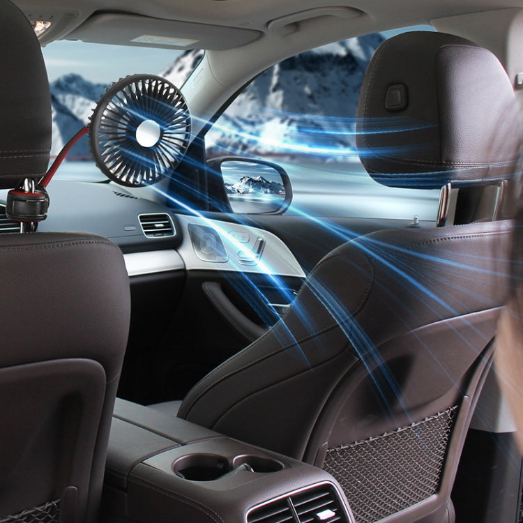 F508 Car Rear Seat USB Air Speed Adjustable Hose Fan