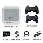 Wireless 4K HD 3D Double Game Console Box, US Plug, 128GB US Plug
