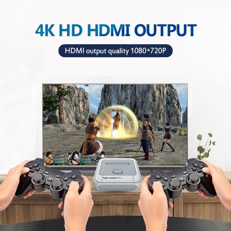 Wireless 4K HD 3D Double Game Console Box, US Plug, 128GB US Plug