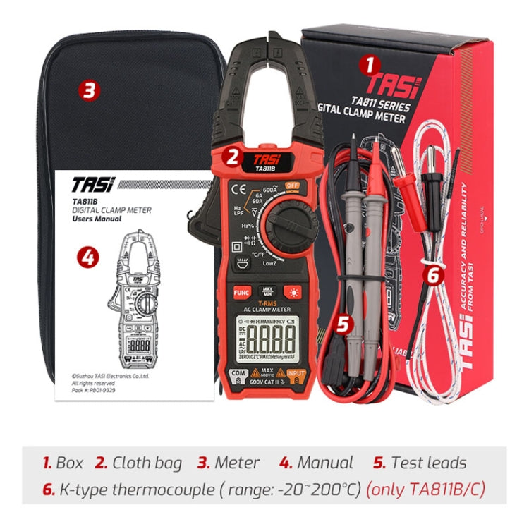 Clamp Meter High Accuracy AC DC Voltage Ammeter — view 5