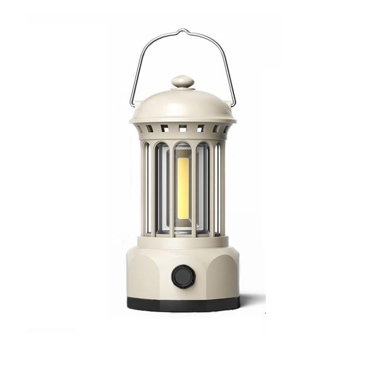 Rechargeable COB Portable Outdoor Camping Lamp Atmosphere Tent Lamp Retro Lamp — Rechargeable Small Red