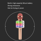 WS-858L LED Light Flashing Wireless Capacitance Microphone Comes With Audio Mobile Phone Bluetoon Live Microphone — view 16