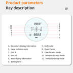 ARBULL LS-1000 Golf Rangefinder Outdoor Altimeter Goniometer Telescope — view 7