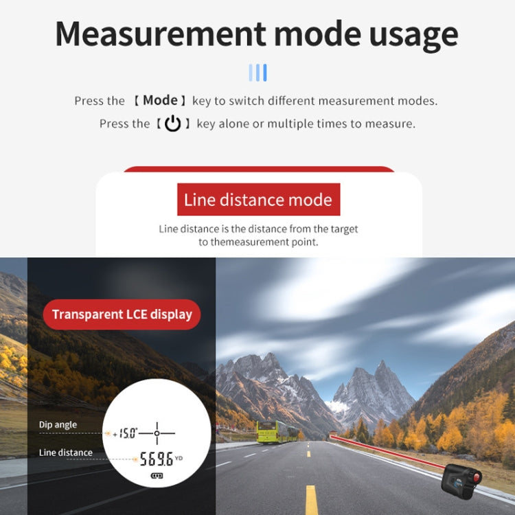 Golf Laser Rangefinder Telescope Altimeter Speedometer, ARTBULL 1000m — view 17