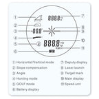 Golf Laser Rangefinder Telescope Altimeter Speedometer, ARTBULL 1000m — view 4