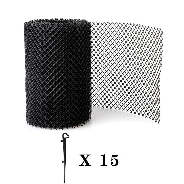 Plastic Gutter Guard Prevent Leaves or Debris From Clogging Downspouts and Drains — 16cm x 6m With 15pcs Nails