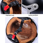GXT Electric Vehicle Half Cover Four Seasons Retro Helmet