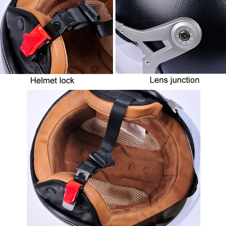GXT Electric Vehicle Half Cover Four Seasons Retro Helmet