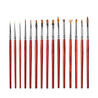 Wooden Rod Nail Brush Beauty Armor Tools Color Painting Pen Drawing Pen