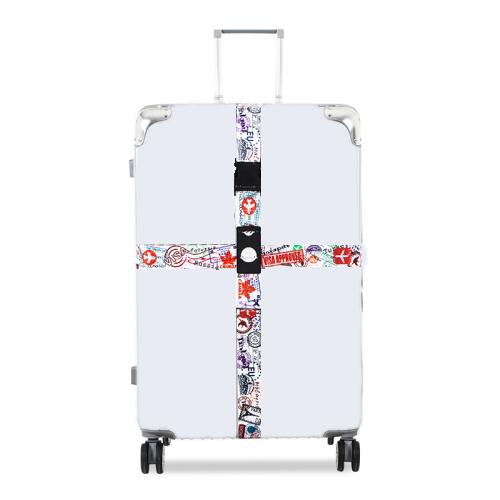 Luggage Cross Customs Lock Binding Strap — Color Signs (Ordinary)