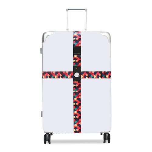 Luggage Cross Customs Lock Binding Strap — Colorful Dragon Ccales (Ordinary)