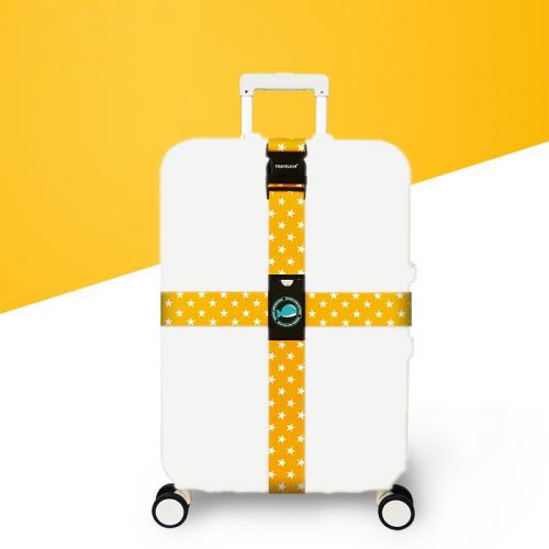 Cross Luggage Strap Without Combination Lock — Red Star