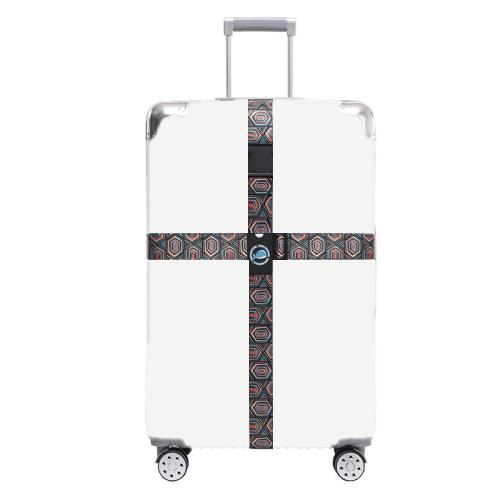 Cross Luggage Strap Without Combination Lock — Deep Sea Coral