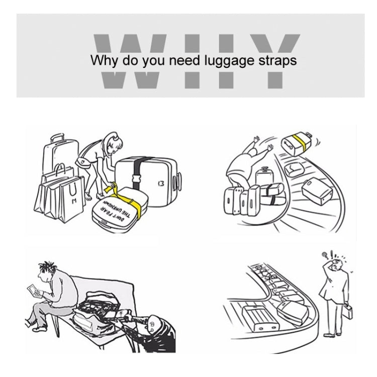 Cross Luggage Strap Without Combination Lock — view 13