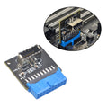 USB 3.0 19PIN Header to Type-E Front A-Key Interface Extend USB Ports to PC