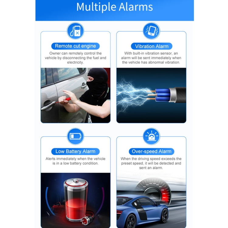 SEEWORLD Car Smart GPS Locator Vehicle Positioning Anti-Theft Device