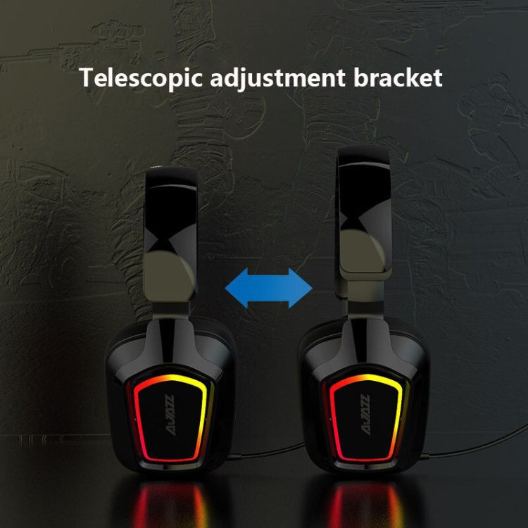 Ajazz AX368 Computer Game Audio Recognition RGB Headset