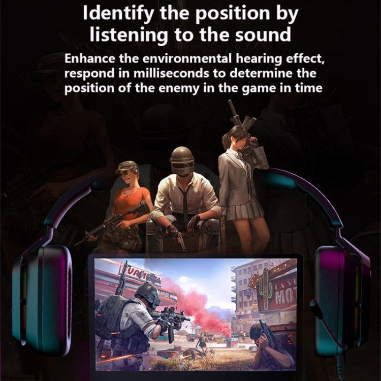 Ajazz AX368 Computer Game Audio Recognition RGB Headset