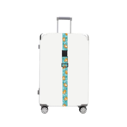 Luggage Fixed Anti-Mis-Opening Packing Strap — Blue Shiba Inu