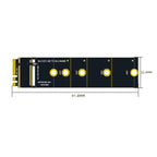 Adapter Expansion Card WIFI Interface, M2 KEY A/E to NVME KEY-M — view 3