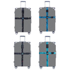 Luggage Cross Flying Landmark Customs Binding Belt — TSA Blue