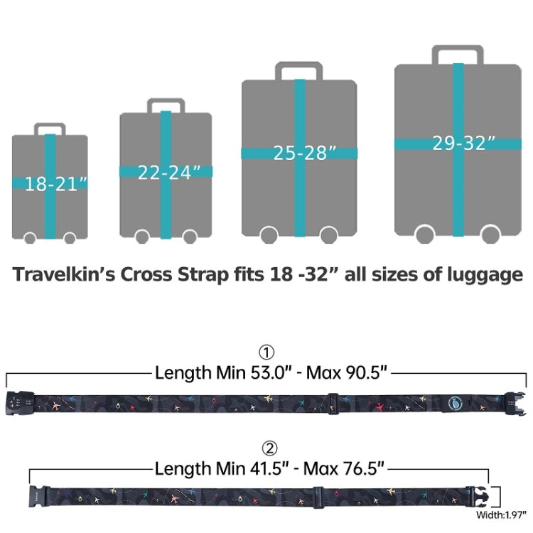 Luggage Cross Flying Landmark Customs Binding Belt — view 6