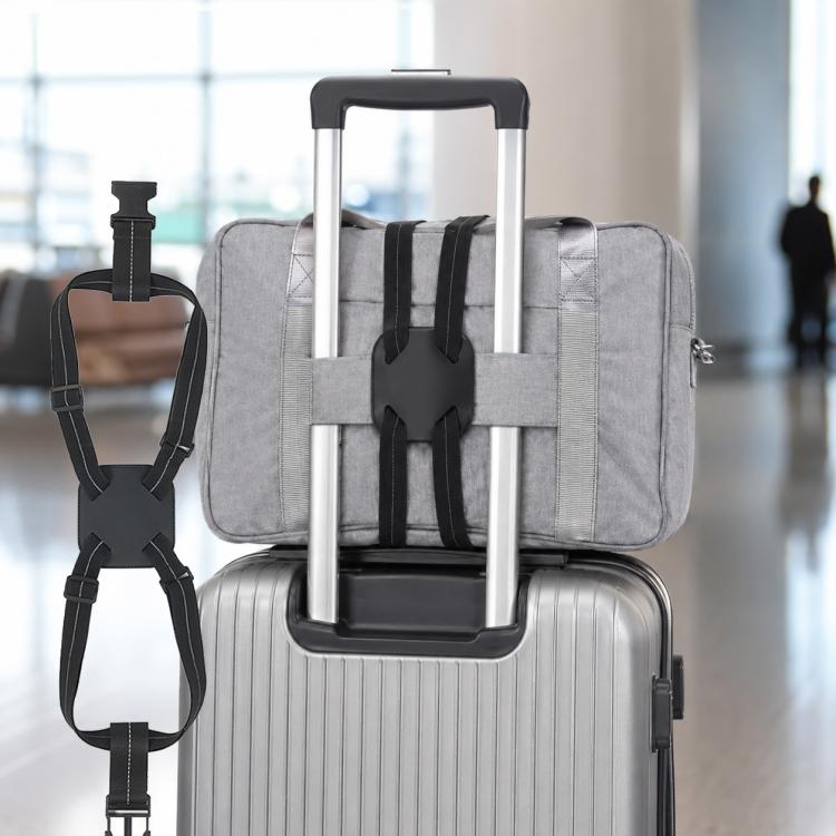 Backpack Luggage Binding Elastic Elastic Straps — Black
