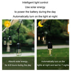 Outdoor Solar Remote Control RGB String Lights Christmas Decoration Lights