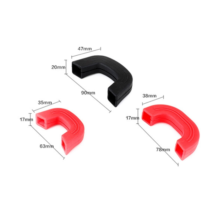 Silicone Anti Scalding Pot Handle, Black Small, Black Medium, Black Large, Red Small, Red Medium, Red Large — view 8